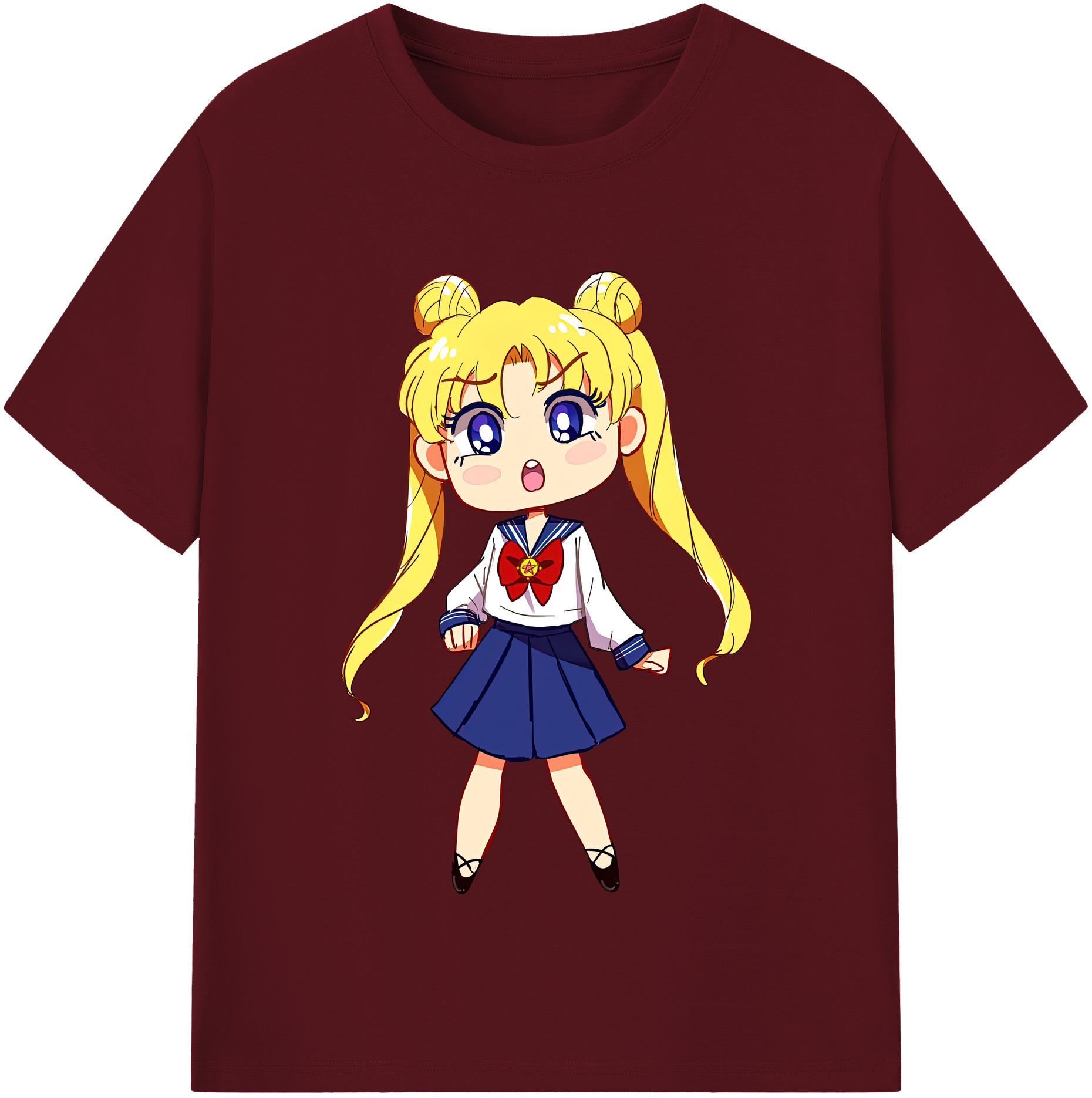 （画像用） 美少女戦士セーラームーン 愛野 美奈子 あいの みなこ Sailor Moon Aino Minako 綿100％半袖Tシャツ（フロントプリント）
